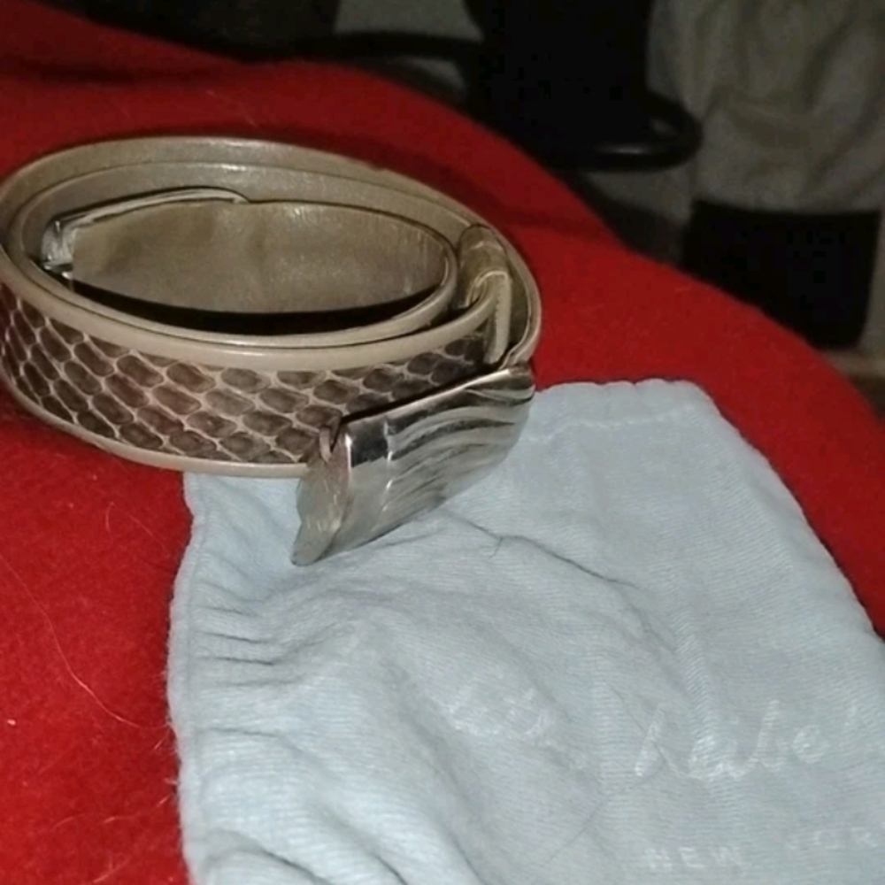 Judith Leiber Snakeskin Belt Vintage (S) 28-32 Waist